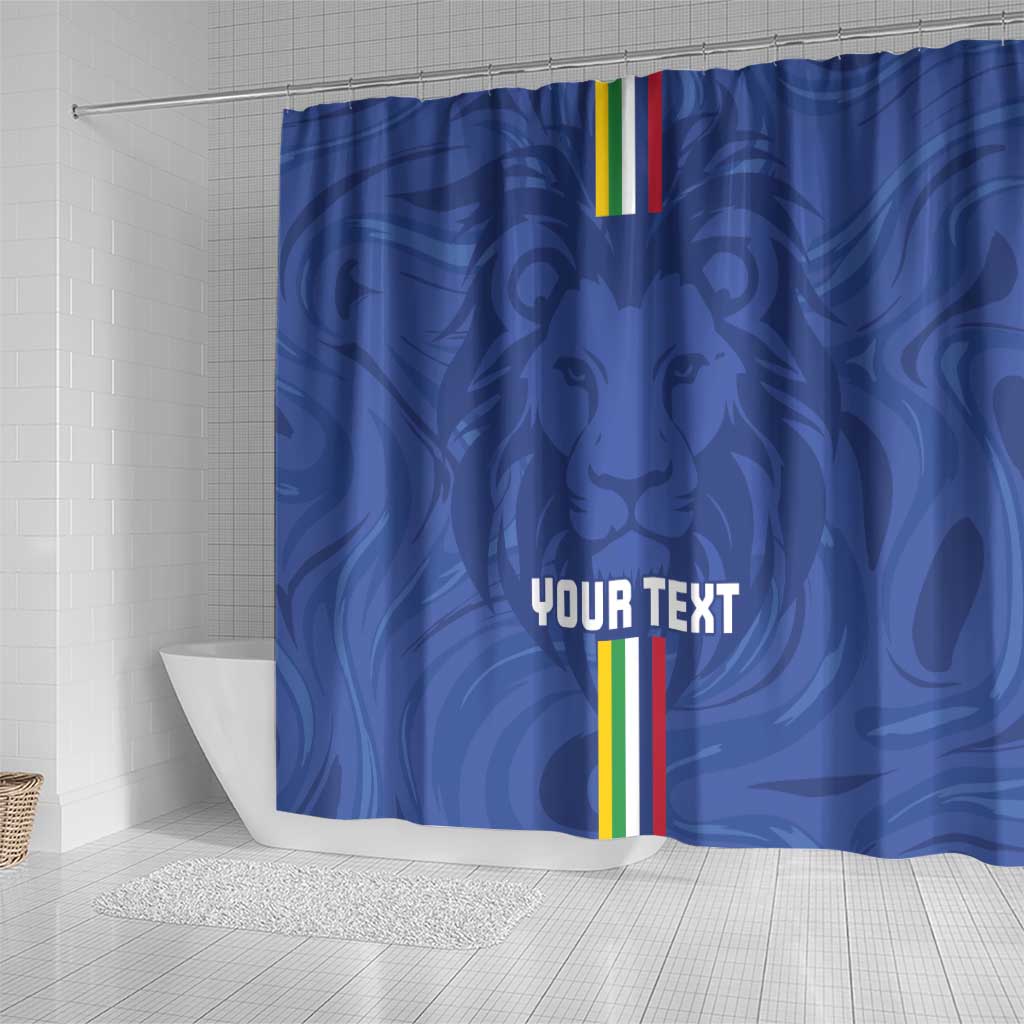 Custom Central African Republic Football Shower Curtain Go Les Fauves Go