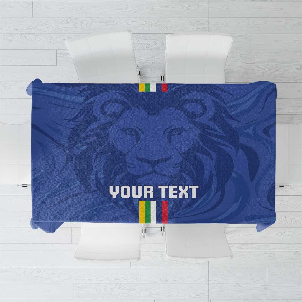 Custom Central African Republic Football Tablecloth Go Les Fauves Go