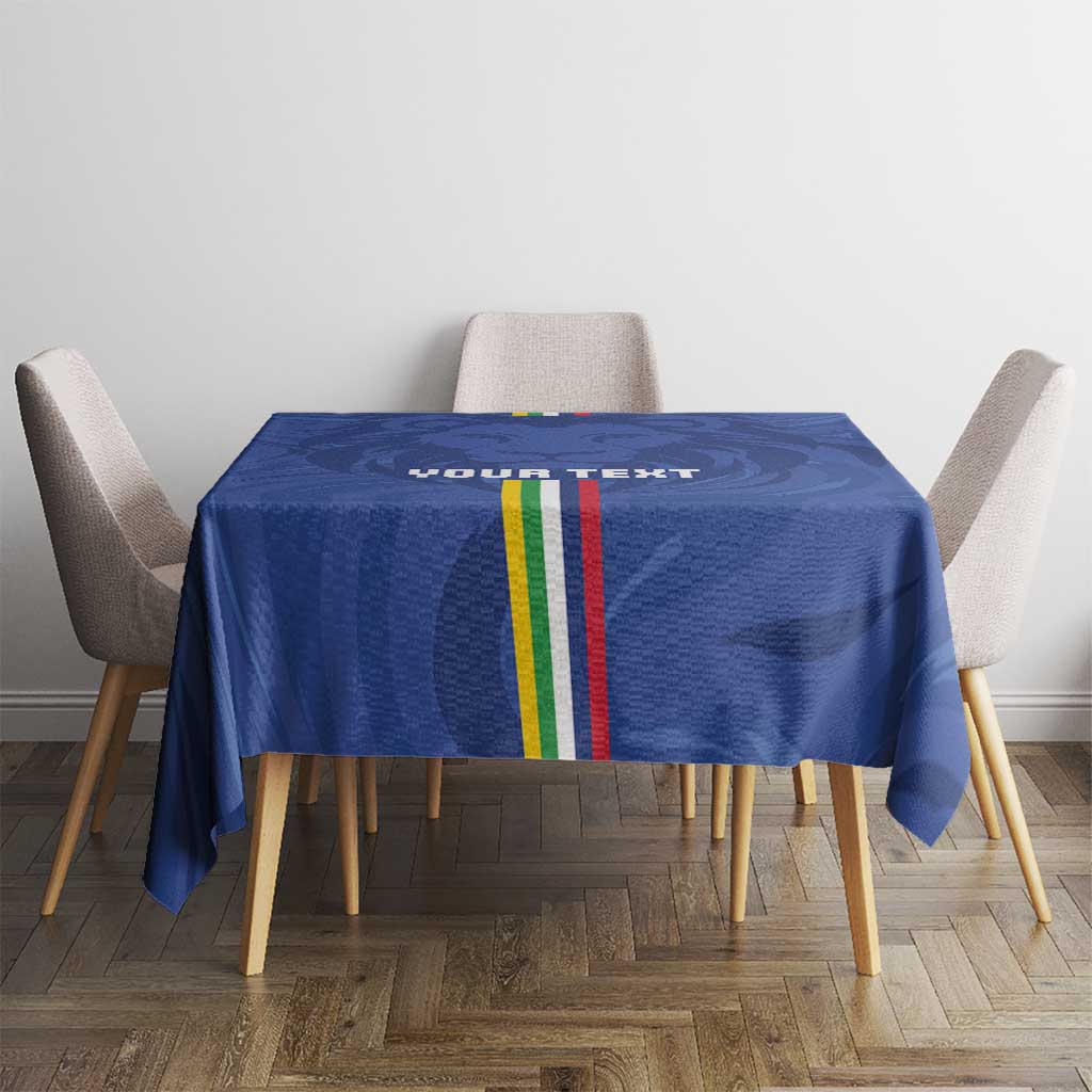 Custom Central African Republic Football Tablecloth Go Les Fauves Go
