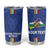 Custom Central African Republic Football Tumbler Cup Go Les Fauves Go