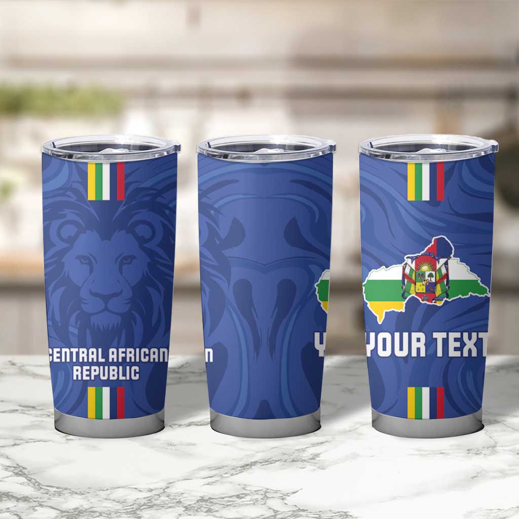 Custom Central African Republic Football Tumbler Cup Go Les Fauves Go