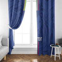 Custom Central African Republic Football Window Curtain Go Les Fauves Go