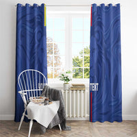 Custom Central African Republic Football Window Curtain Go Les Fauves Go