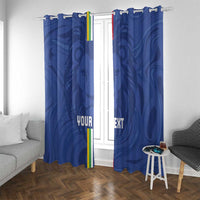 Custom Central African Republic Football Window Curtain Go Les Fauves Go