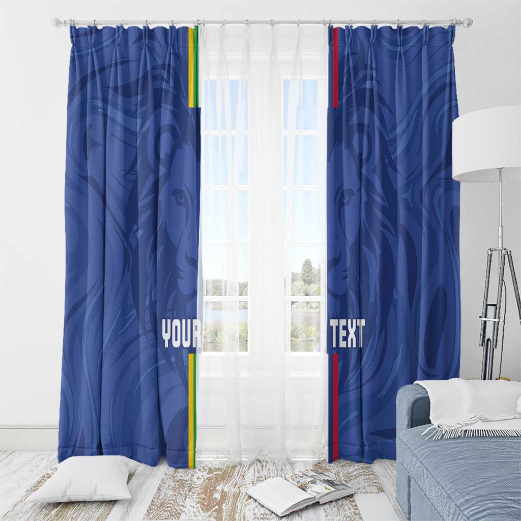 Custom Central African Republic Football Window Curtain Go Les Fauves Go