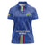 Custom Central African Republic Football Women Polo Shirt Go Les Fauves Go