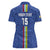 Custom Central African Republic Football Women Polo Shirt Go Les Fauves Go