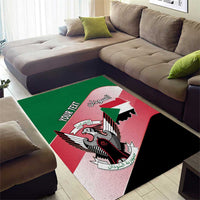 Personalized Sudan Area Rug Sudanese Secretary Bird Flag Style