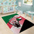 Personalized Sudan Area Rug Sudanese Secretary Bird Flag Style