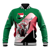 Personalized Sudan Baseball Jacket Sudanese Secretary Bird Flag Style