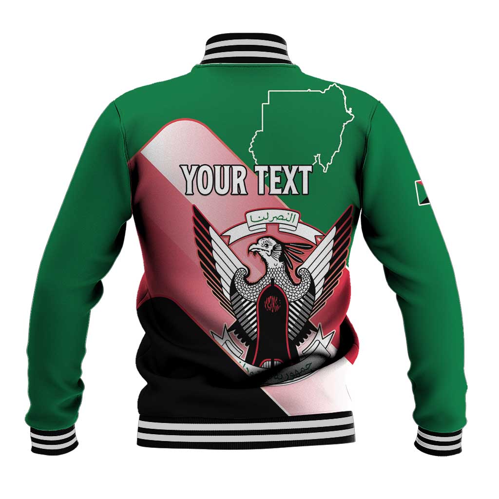 Personalized Sudan Baseball Jacket Sudanese Secretary Bird Flag Style