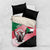 Personalized Sudan Bedding Set Sudanese Secretary Bird Flag Style