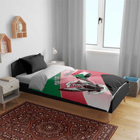 Personalized Sudan Bedding Set Sudanese Secretary Bird Flag Style