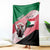 Personalized Sudan Blanket Sudanese Secretary Bird Flag Style