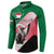 Personalized Sudan Button Sweatshirt Sudanese Secretary Bird Flag Style