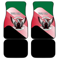 Personalized Sudan Car Mats Sudanese Secretary Bird Flag Style
