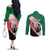 Personalized Sudan Couples Matching Off The Shoulder Long Sleeve Dress and Long Sleeve Button Shirt Sudanese Secretary Bird Flag Style