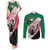 Personalized Sudan Couples Matching Tank Maxi Dress and Long Sleeve Button Shirt Sudanese Secretary Bird Flag Style