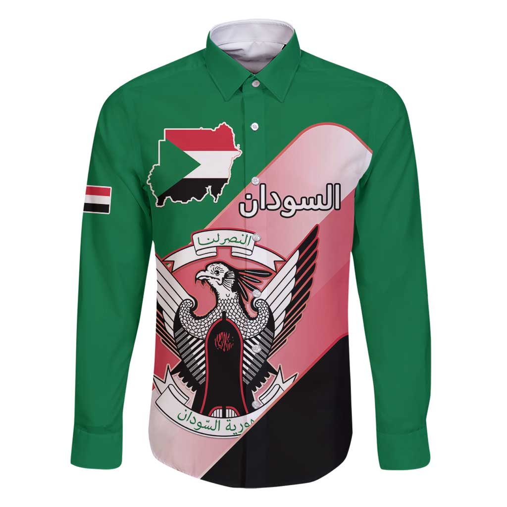 Personalized Sudan Family Matching Mermaid Dress and Hawaiian Shirt Sudanese Secretary Bird Flag Style