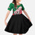 Personalized Sudan Family Matching Off The Shoulder Long Sleeve Dress and Hawaiian Shirt Sudanese Secretary Bird Flag Style