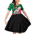 Personalized Sudan Family Matching Off Shoulder Short Dress and Hawaiian Shirt Sudanese Secretary Bird Flag Style