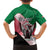 Personalized Sudan Family Matching Puletasi and Hawaiian Shirt Sudanese Secretary Bird Flag Style
