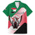 Personalized Sudan Family Matching Puletasi and Hawaiian Shirt Sudanese Secretary Bird Flag Style