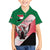 Personalized Sudan Family Matching Puletasi and Hawaiian Shirt Sudanese Secretary Bird Flag Style