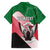 Personalized Sudan Family Matching Summer Maxi Dress and Hawaiian Shirt Sudanese Secretary Bird Flag Style