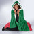 Personalized Sudan Hooded Blanket Sudanese Secretary Bird Flag Style
