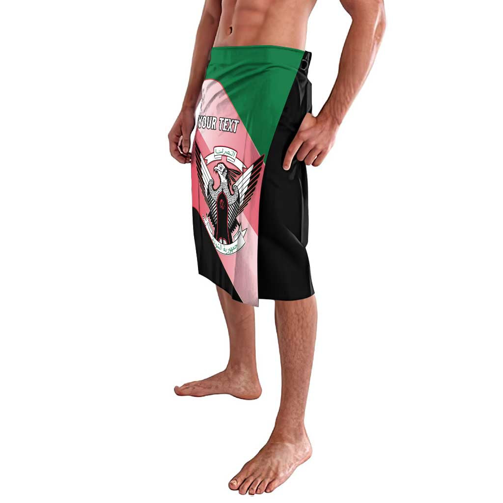 Personalized Sudan Lavalava Sudanese Secretary Bird Flag Style