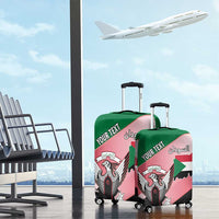 Personalized Sudan Luggage Cover Sudanese Secretary Bird Flag Style
