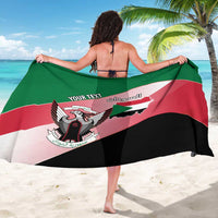 Personalized Sudan Sarong Sudanese Secretary Bird Flag Style