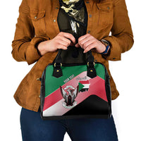 Personalized Sudan Shoulder Handbag Sudanese Secretary Bird Flag Style