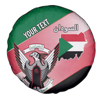 Personalized Sudan Spare Tire Cover Sudanese Secretary Bird Flag Style