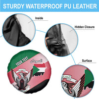Personalized Sudan Spare Tire Cover Sudanese Secretary Bird Flag Style