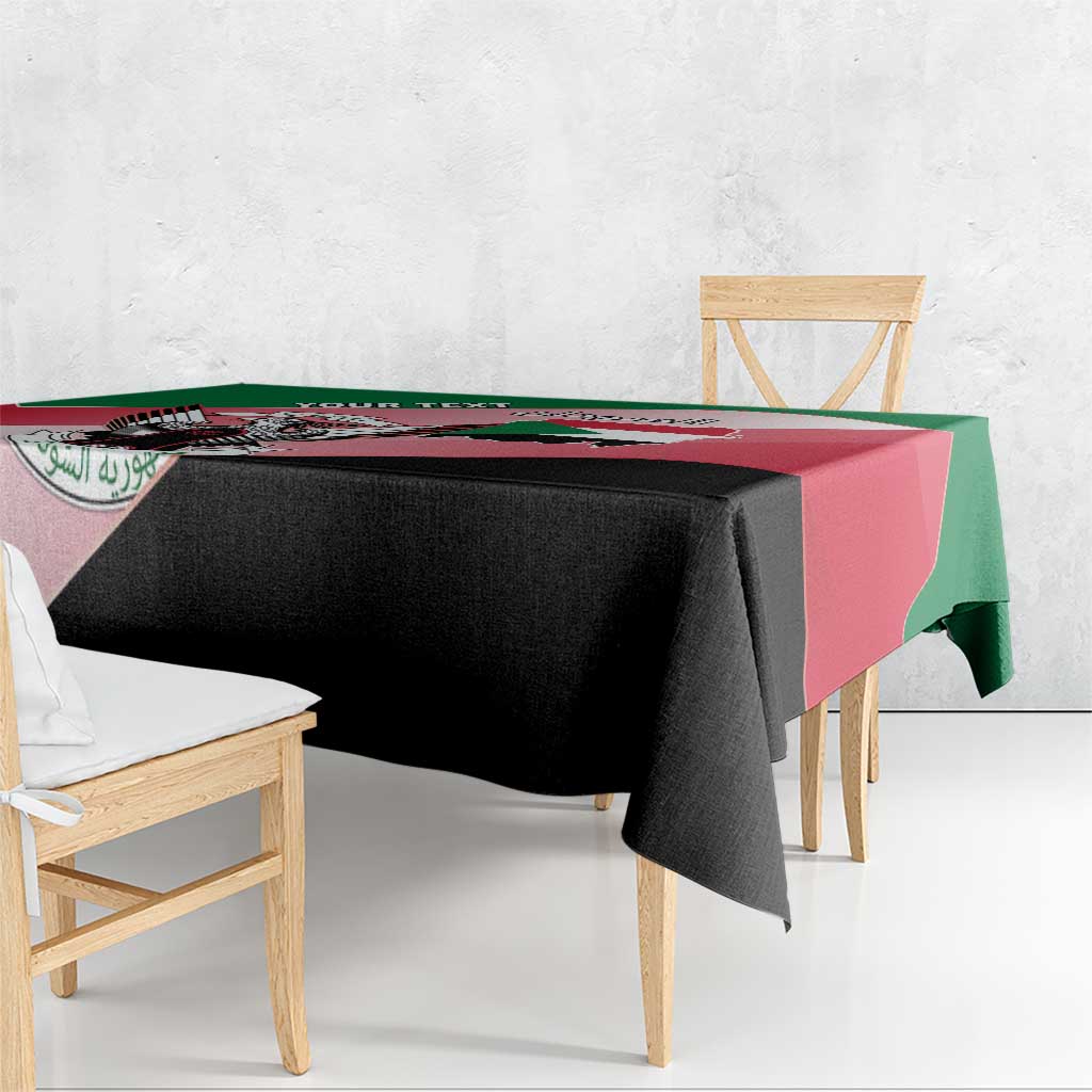 Personalized Sudan Tablecloth Sudanese Secretary Bird Flag Style