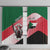 Personalized Sudan Window Curtain Sudanese Secretary Bird Flag Style