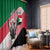 Personalized Sudan Window Curtain Sudanese Secretary Bird Flag Style