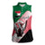 Personalized Sudan Women Sleeveless Polo Shirt Sudanese Secretary Bird Flag Style