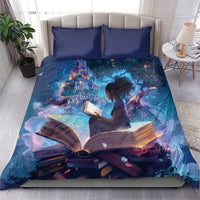 Black Girls Book Lovers Bedding Set Just A Girl Who Loves Books