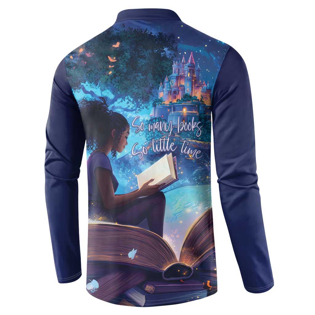 Black Girls Book Lovers Button Sweatshirt Just A Girl Who Loves Books