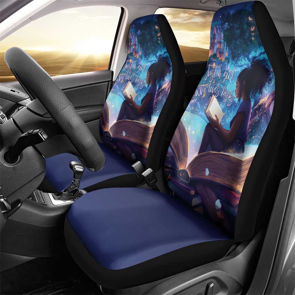 Black Girls Book Lovers Car Seat Cover Just A Girl Who Loves Books
