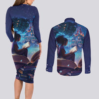 Black Girls Book Lovers Couples Matching Long Sleeve Bodycon Dress and Long Sleeve Button Shirt Just A Girl Who Loves Books