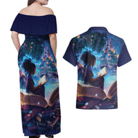 Black Girls Book Lovers Couples Matching Off Shoulder Maxi Dress and Hawaiian Shirt Just A Girl Who Loves Books
