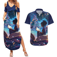 Black Girls Book Lovers Couples Matching Summer Maxi Dress and Hawaiian Shirt Just A Girl Who Loves Books