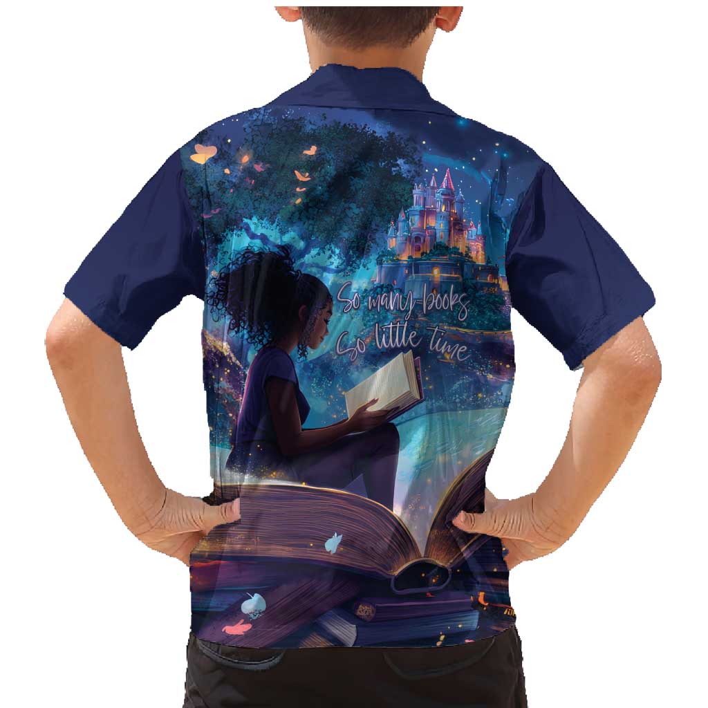 Black Girls Book Lovers Family Matching Mermaid Dress and Hawaiian Shirt Just A Girl Who Loves Books