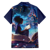 Black Girls Book Lovers Family Matching Off The Shoulder Long Sleeve Dress and Hawaiian Shirt Just A Girl Who Loves Books