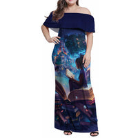 Black Girls Book Lovers Family Matching Off Shoulder Maxi Dress and Hawaiian Shirt Just A Girl Who Loves Books