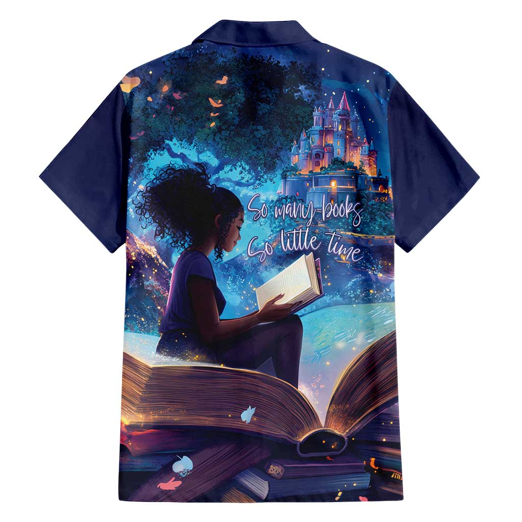 Black Girls Book Lovers Family Matching Puletasi and Hawaiian Shirt Just A Girl Who Loves Books